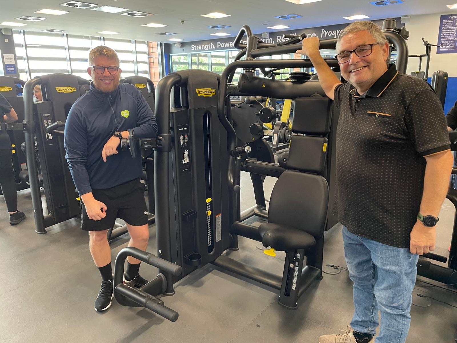 Cllr Chris Ready at Wigan Life Centre gym Cllr Chris Ready at Wigan Life Centre gym